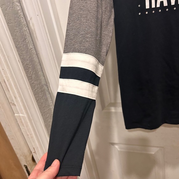 NWT Champion Iowa Hawkeyes Lace Up Raglan Long Sleeve T Shirt Women's Large - Picture 3 of 7